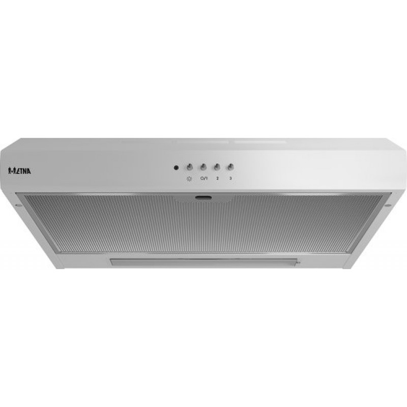 ETNA AO461WIT - Onderbouw Afzuigkap - WIT - 60 cm - 3 standen - Mechanische druktoetsen - LED verlichting - Geschikt voor afvoer naar buiten en recirculatie - 1 motor