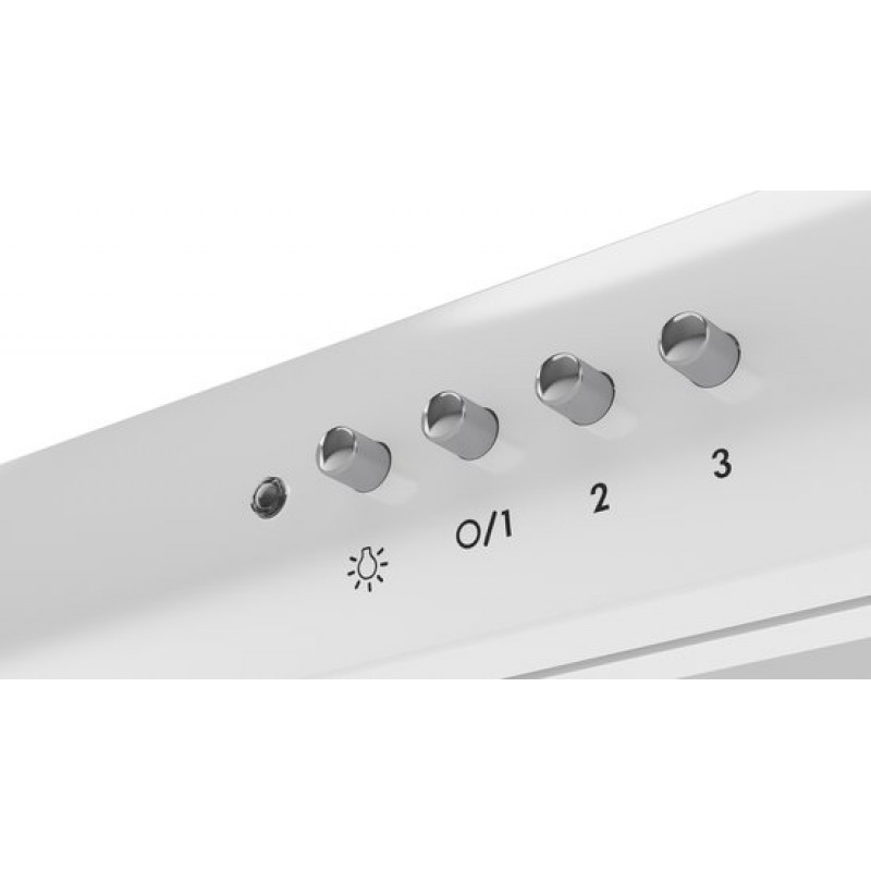 ETNA AO461WIT - Onderbouw Afzuigkap - WIT - 60 cm - 3 standen - Mechanische druktoetsen - LED verlichting - Geschikt voor afvoer naar buiten en recirculatie - 1 motor