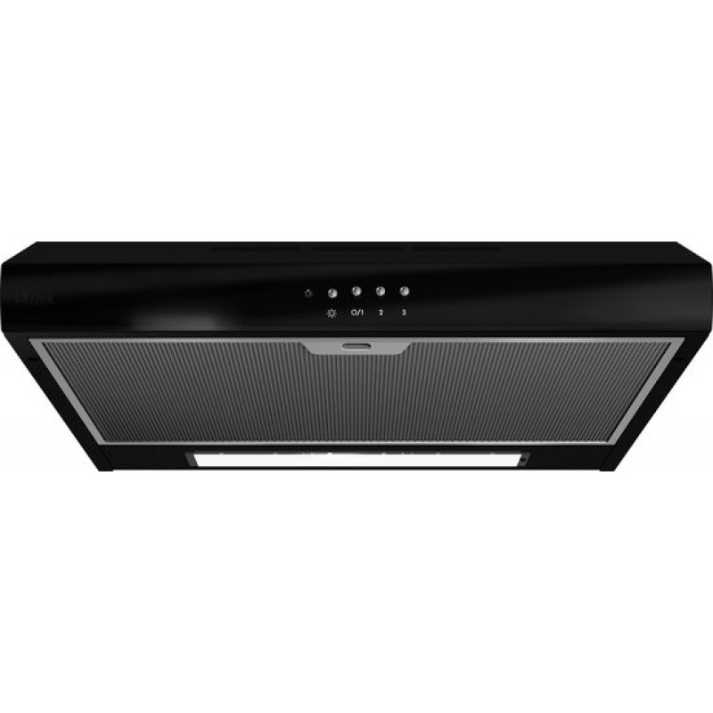 ETNA AO461ZT - Onderbouw Afzuigkap - Zwart - 60 cm - 3 standen - Mechanische druktoetsen - LED verlichting - Geschikt voor afvoer naar buiten en recirculatie - 1 motor