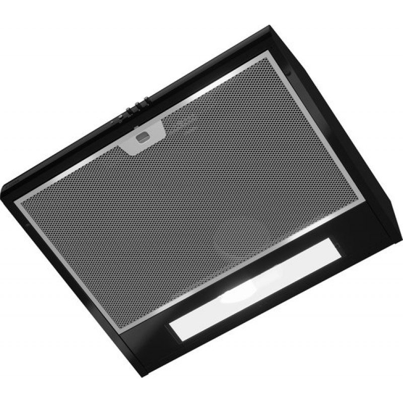 ETNA AO461ZT - Onderbouw Afzuigkap - Zwart - 60 cm - 3 standen - Mechanische druktoetsen - LED verlichting - Geschikt voor afvoer naar buiten en recirculatie - 1 motor
