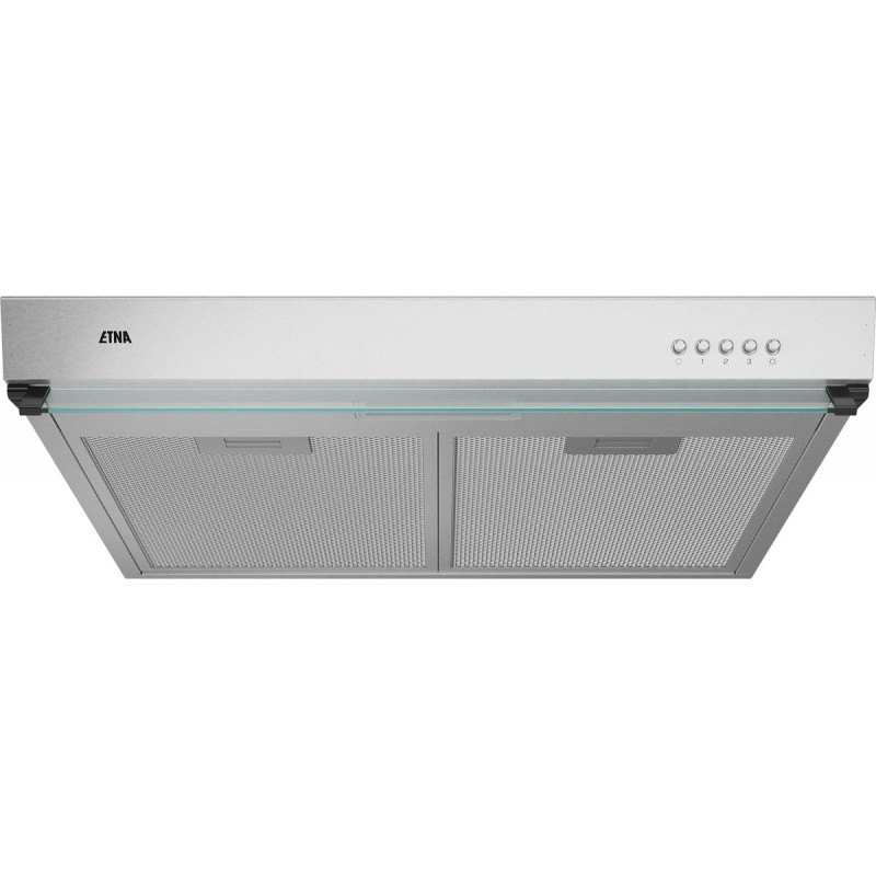 ETNA AO860RVS - Afzuigkap Onderbouwmodel - 60 cm - RVS - Energielabel A - 3 Snelheden - LED spot - Druktoetsen - Geschikt voor recirculaite en afvoer naar buiten