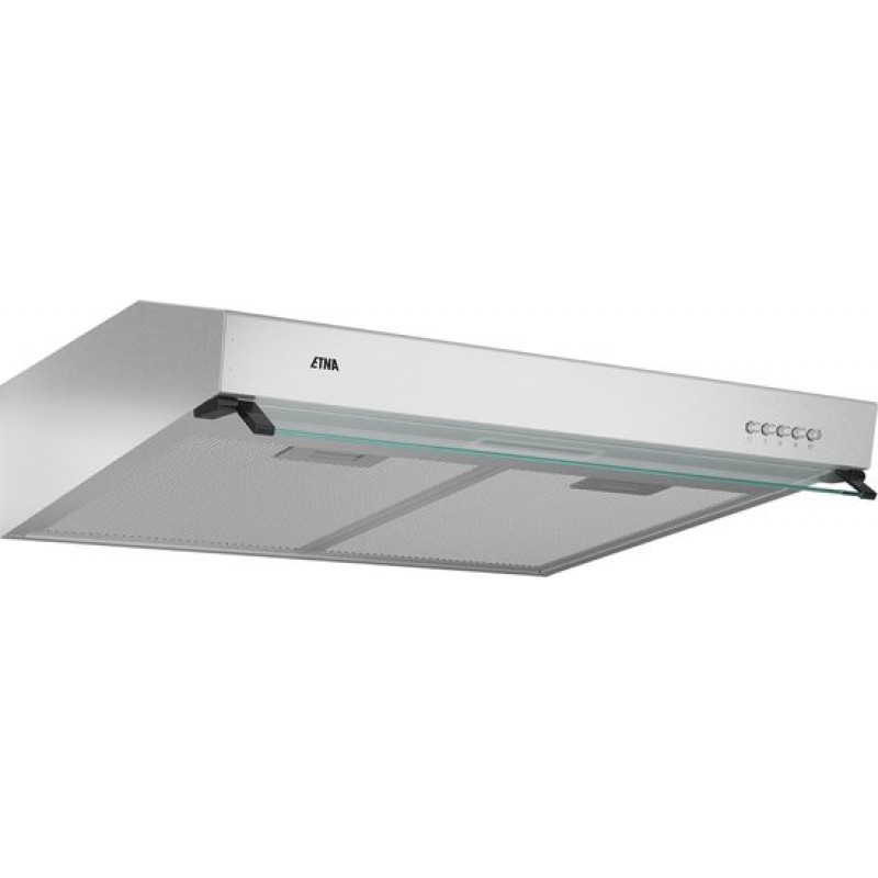 ETNA AO860RVS - Afzuigkap Onderbouwmodel - 60 cm - RVS - Energielabel A - 3 Snelheden - LED spot - Druktoetsen - Geschikt voor recirculaite en afvoer naar buiten