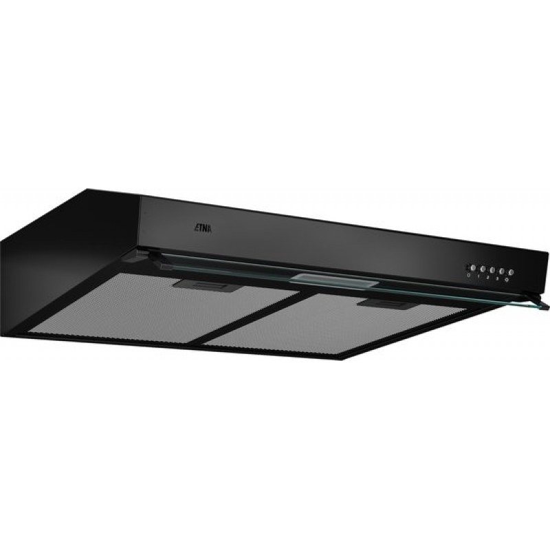 ETNA AO860ZT - Afzuigkap Onderbouwmodel - 60 cm - Zwart - Energielabel A - 3 Snelheden - LED spot - Druktoetsen - Geschikt voor recirculaite en afvoer naar buiten
