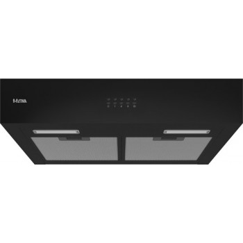 ETNA AO960ZT - Afzuigkap Onderbouw - 60 cm - Zwart - Energielabel A - 3 Snelheden - LED spot - Druktoetsen - Geschikt voor recirculaite en afvoer naar buiten
