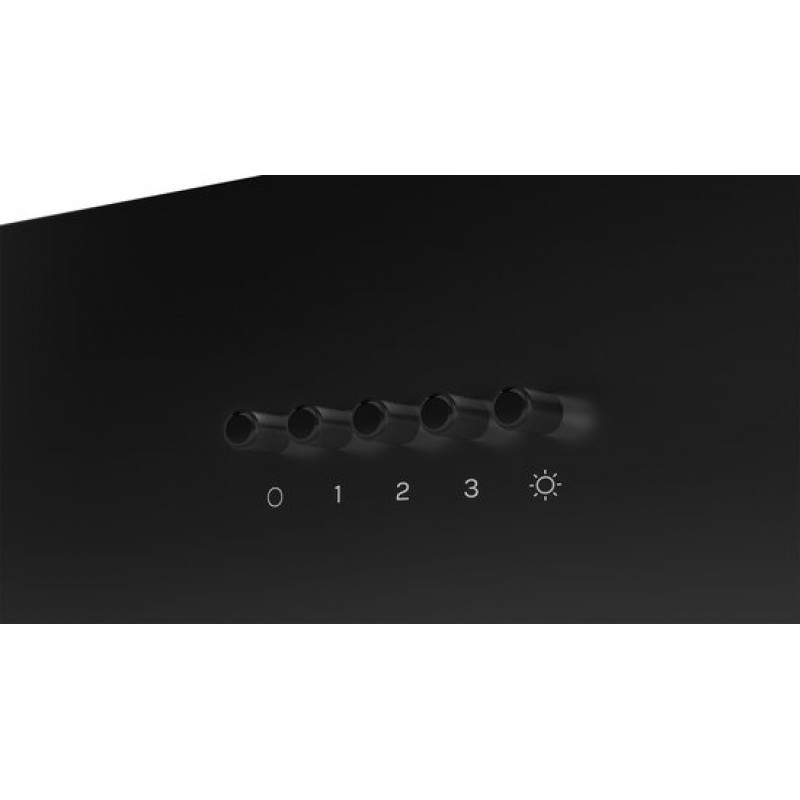 ETNA AO960ZT - Afzuigkap Onderbouw - 60 cm - Zwart - Energielabel A - 3 Snelheden - LED spot - Druktoetsen - Geschikt voor recirculaite en afvoer naar buiten