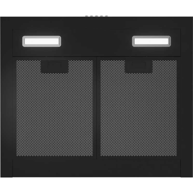 ETNA AO960ZT - Afzuigkap Onderbouw - 60 cm - Zwart - Energielabel A - 3 Snelheden - LED spot - Druktoetsen - Geschikt voor recirculaite en afvoer naar buiten