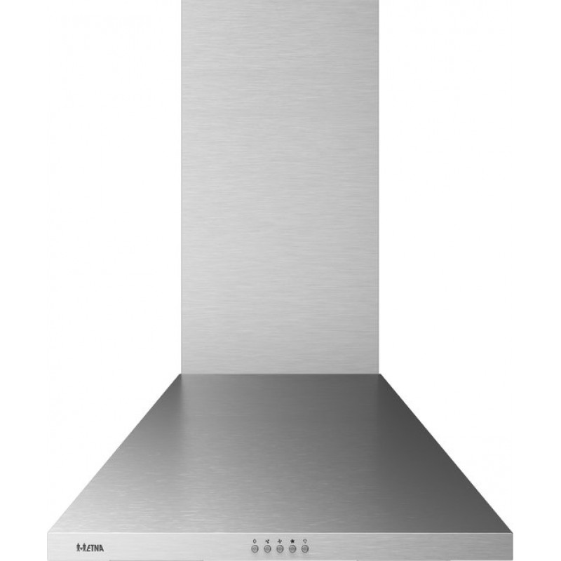 AP461RVS ETNA - Schouwkap - RVS - 60 cm - 3 Snelheden - Druktoetsen - LED spots - Energielabel A+ - Afvoer naar buiten of recirculatie