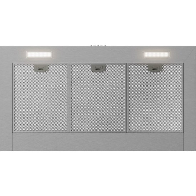 ETNA AP491RVS - Schouwkap - 90 cm - RVS - Energielabel A+ - Druktoetsen - 2 LED spots - Geschikt voor recirculatie of afvoer naar buiten