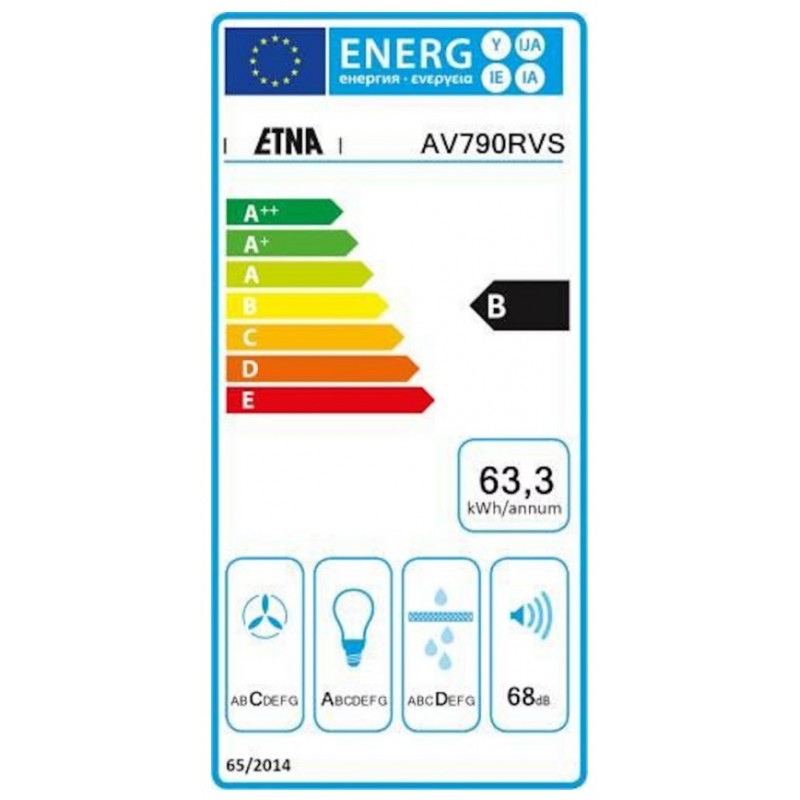 Etna AV790RVS - afzuigkap 