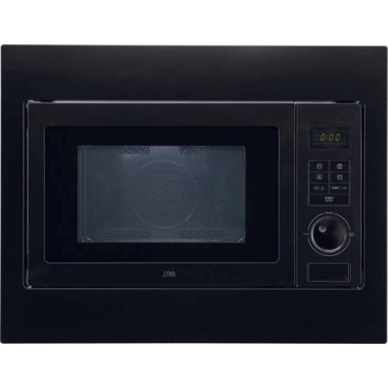 ETNA CM225ZT - Combi magnetron - 45cm - matzwart - draaideur - inhoud 25 liter - turbo hetelucht - timer - draaiplateau