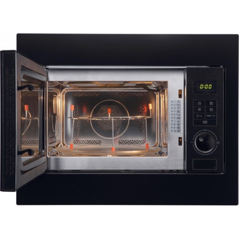 ETNA CM225ZT - Combi magnetron - 45cm - matzwart - draaideur - inhoud 25 liter - turbo hetelucht - timer - draaiplateau