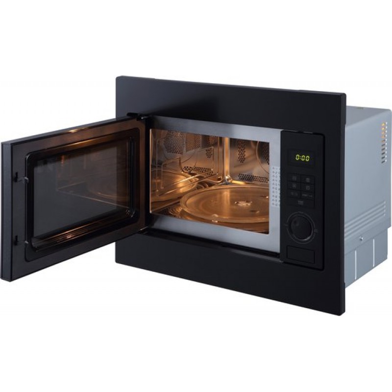 ETNA CM225ZT - Combi magnetron - 45cm - matzwart - draaideur - inhoud 25 liter - turbo hetelucht - timer - draaiplateau