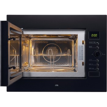 ETNA CM232ZT - Combimagnetron - 45cm - Matzwart - Draaideur magnetron - Inhoud 32 liter - Turbo-hetelucht - Digitale timer - Draaiplateau