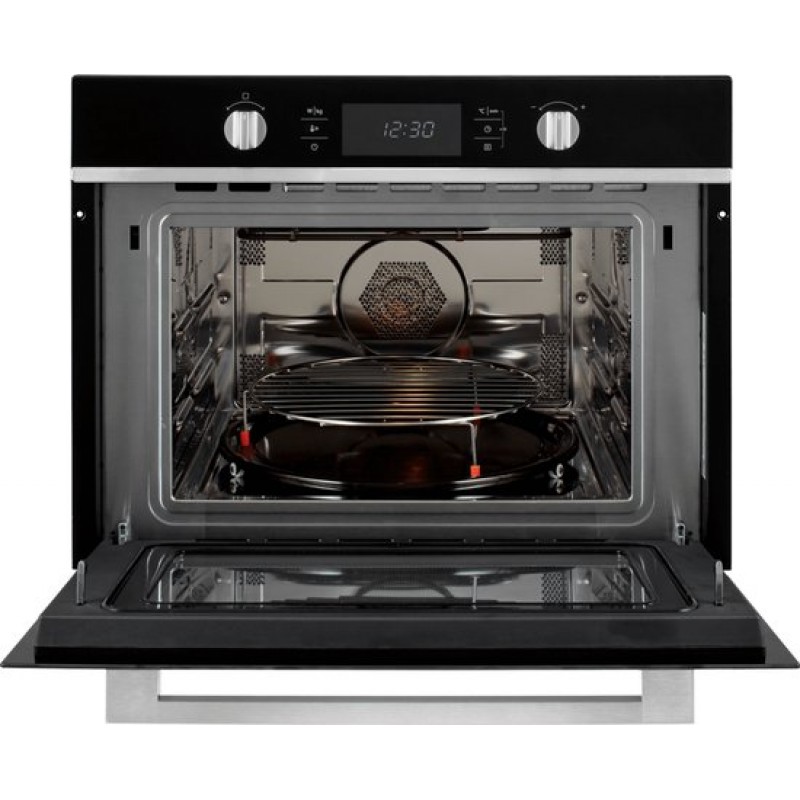 ETNA Zwart- Inbouw Combi-Magnetron - 44L - Magnetron, Oven en Grill - 20 Automatische Programma's - RVS - Kinderslot - 36 cm Draaiplateau