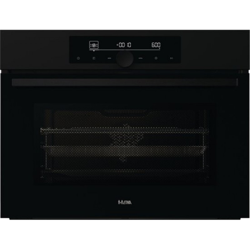 ETNA CM914MZ - Oven met magnetronfunctie - Turbo-hetelucht - XL Inhoud 50 l - Inverter 1000W - Matzwart - AirCrisp - Hydrolyse reiniging - 12 ovenfuncties