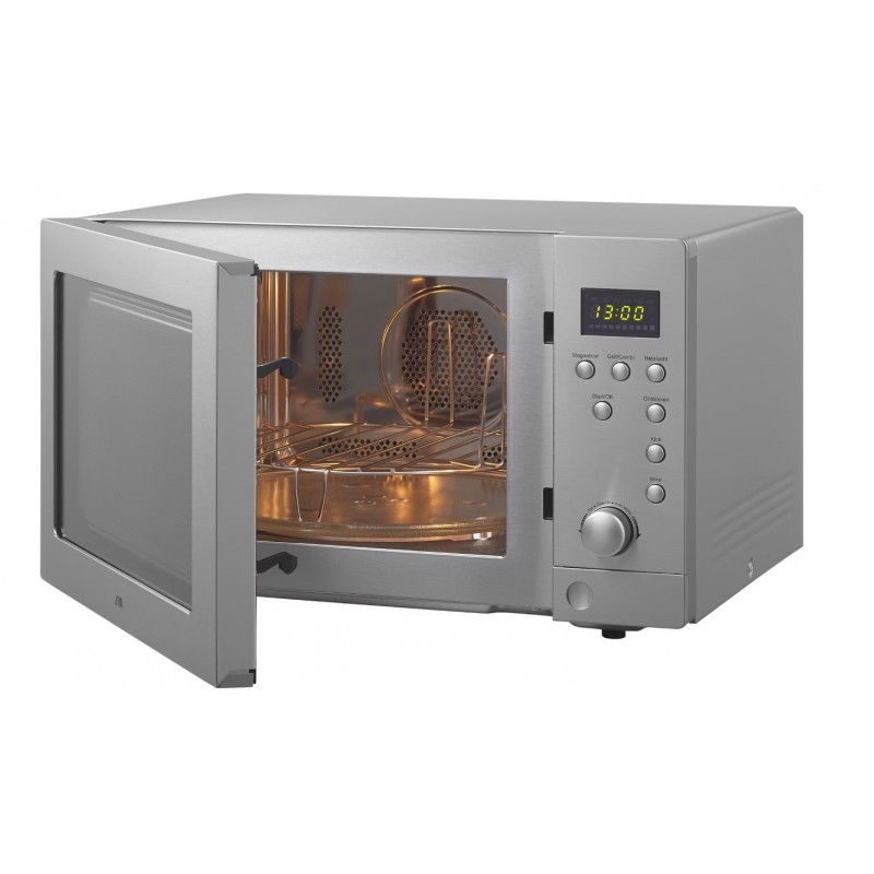 ETNA ECM243RVS - Combi-magnetron - Vrijstaand - 900 watt - 25 liter - RVS