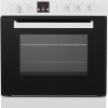 ETNA FGV561WIT Gas/elektro fornuis - 60 cm - 65 liter - digitale timer - opbergvak met klep