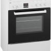 ETNA FGV561WIT Gas/elektro fornuis - 60 cm - 65 liter - digitale timer - opbergvak met klep