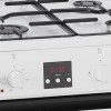 ETNA FGV561WIT Gas/elektro fornuis - 60 cm - 65 liter - digitale timer - opbergvak met klep