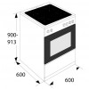Etna FIV560RVS inductie fornuis