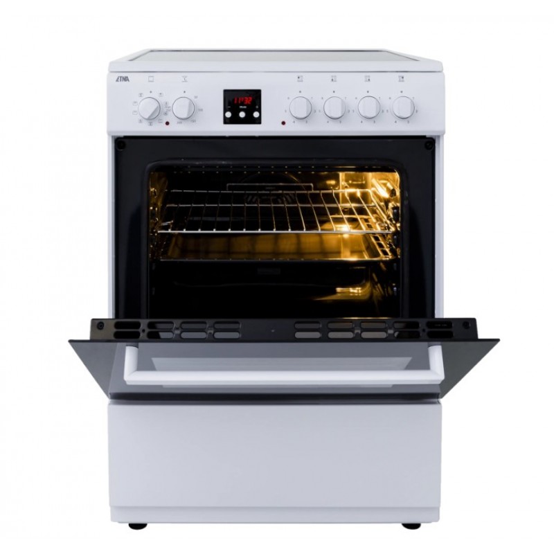 ETNA FKV761WIT - Fornuis - Keramisch - 3-fasen (Perilex) - breedte 60 cm
