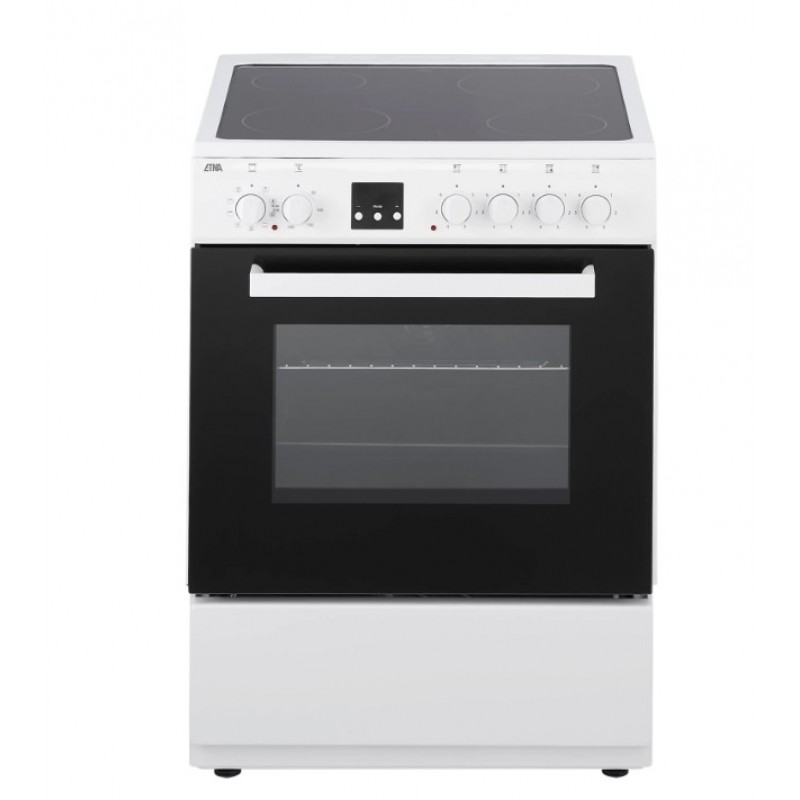 ETNA FKV761WIT - Fornuis - Keramisch - 3-fasen (Perilex) - breedte 60 cm
