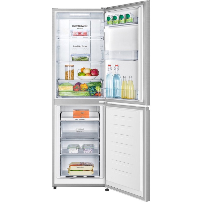 ETNA KCV282NRVS - Vrijstaande Koel vriescombinatie - 182 cm - RVS - No Frost - Extra groot Vriesvak - 50/50