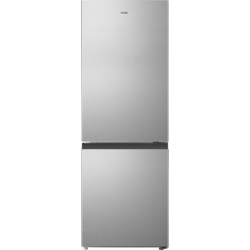 ETNA KCV343RVS - Koel/vriescombinatie - RVS - Heldere LED verlichting - Automatisch ontdooien - Energieklasse C - Geluidsniveau 39 dB(A)