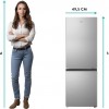ETNA KCV343RVS - Koel/vriescombinatie - RVS - Heldere LED verlichting - Automatisch ontdooien - Energieklasse C - Geluidsniveau 39 dB(A)