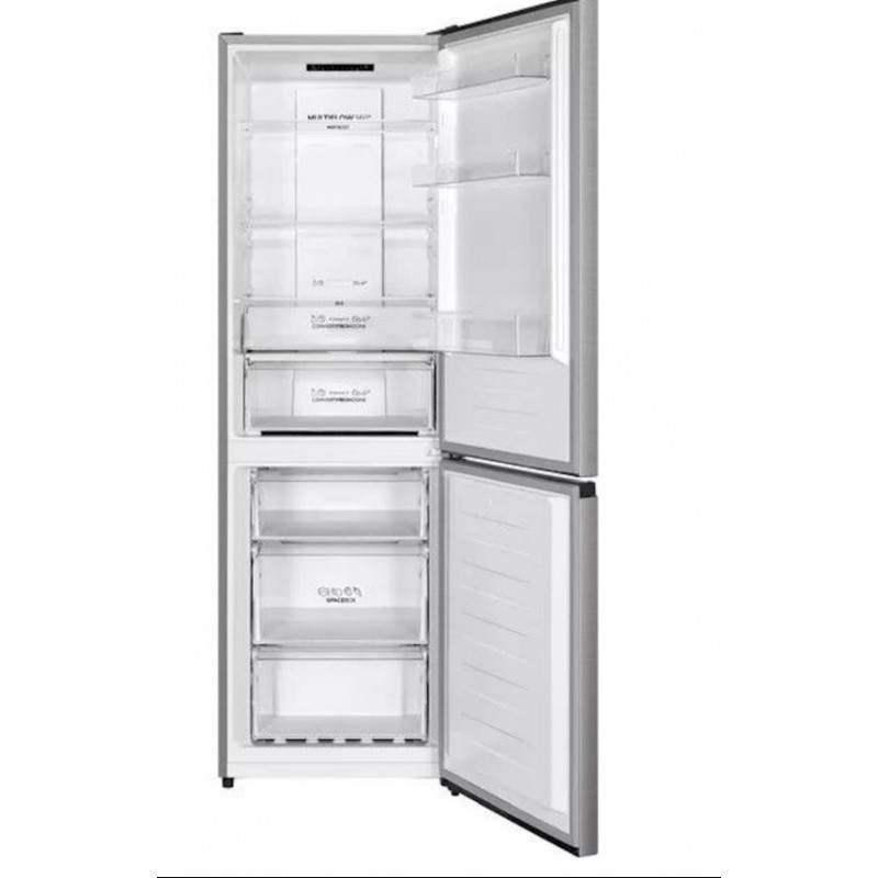 ETNA KCV587NRVS - Koel-en vriescombinatie - Vrijstaand - RVS - Energielabel A - 304l - Super Freeze - 35 dB - LED verlichting