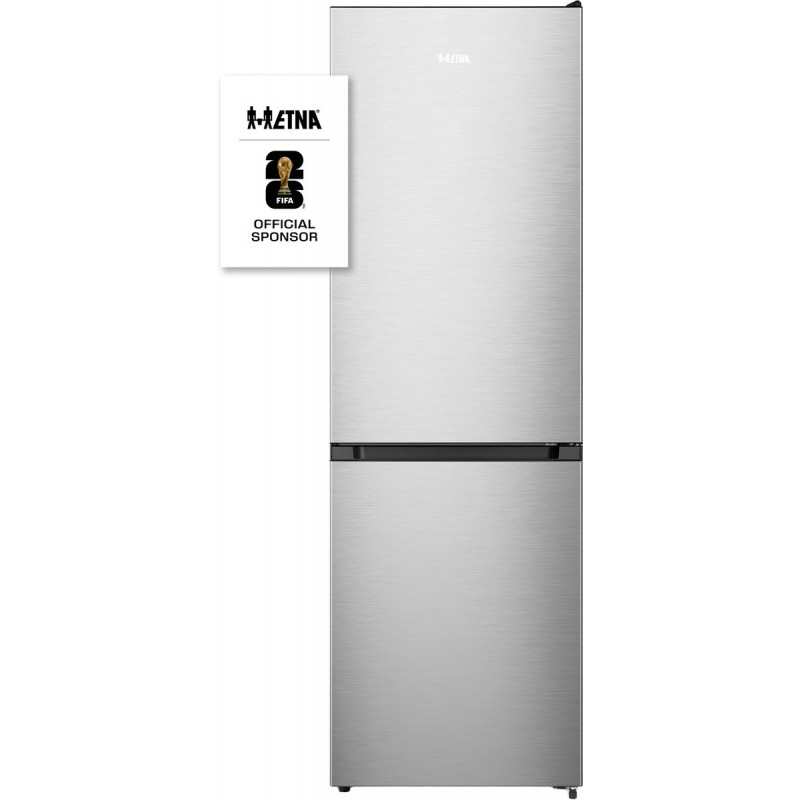 ETNA KCV587NRVS - Koel-en vriescombinatie - Vrijstaand - RVS - Energielabel A - 304l - Super Freeze - 35 dB - LED verlichting