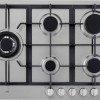 ETNA KG875RVSA - Gaskookplaat - 5 pits met wokbrander - 75 cm - RVS