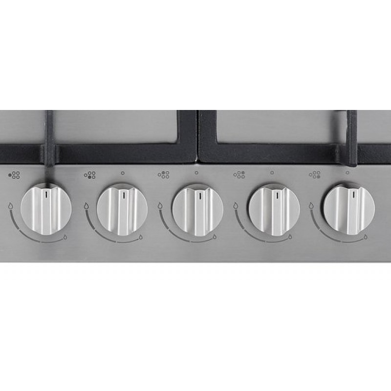 ETNA KG875RVSA - Gaskookplaat - 5 pits met wokbrander - 75 cm - RVS