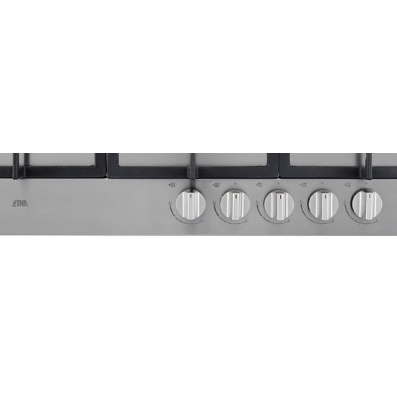 ETNA KG875RVSA - Gaskookplaat - 5 pits met wokbrander - 75 cm - RVS