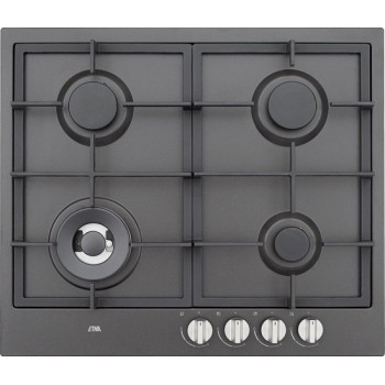ETNA KG959ZTA - Gaskookplaat - met Wokbrander - Mat Zwart