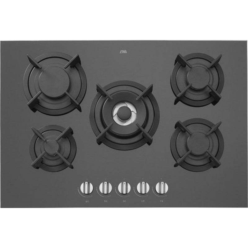 ETNA KGG673ZTA - Inbouw gaskookplaat - Zwart glas