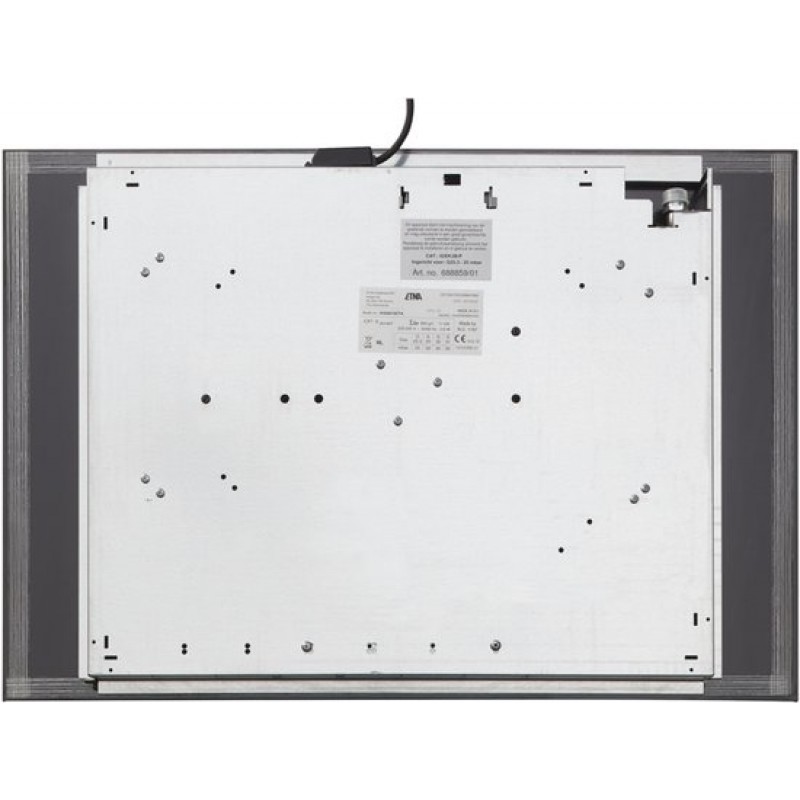 ETNA KGG673ZTA - Inbouw gaskookplaat - Zwart glas