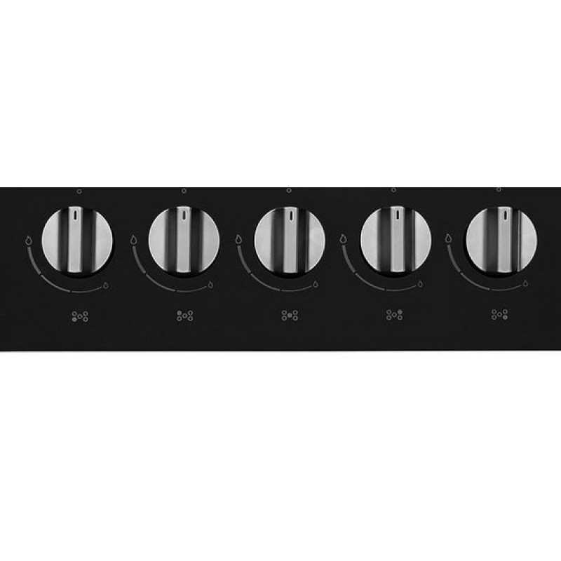 ETNA KGG673ZTA - Inbouw gaskookplaat - Zwart glas