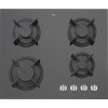 ETNA KGG860ZTA - Gaskookplaat - Gas-op-glas - 60 cm - Zwart