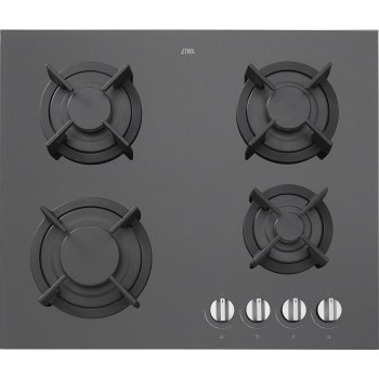 ETNA KGG860ZTA - Gaskookplaat - Gas-op-glas - 60 cm - Zwart