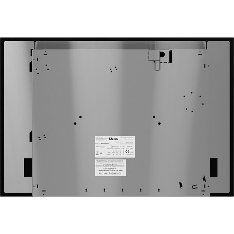 ETNA KGG870ZTA - Gaskookplaat - Gas-op-glas - 75 cm - Zwart