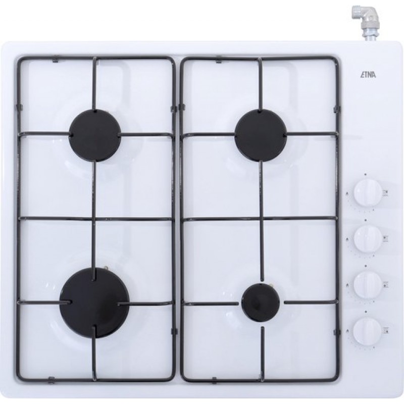 ETNA KGV158WIT - Vrijstaande Gaskookplaat - Wit