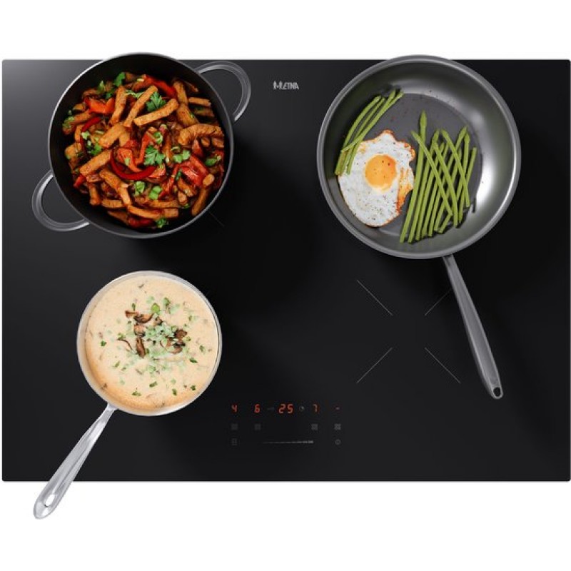 ETNA KI170ZT - Inductiekookplaat (70 cm) - 4 Kookzones - Boostfunctie - Centrale slider - Kinderslot - 10 kookstanden