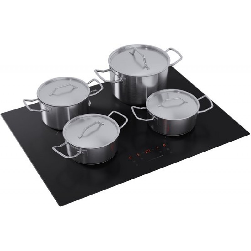 ETNA KI170ZT - Inductiekookplaat (70 cm) - 4 Kookzones - Boostfunctie - Centrale slider - Kinderslot - 10 kookstanden