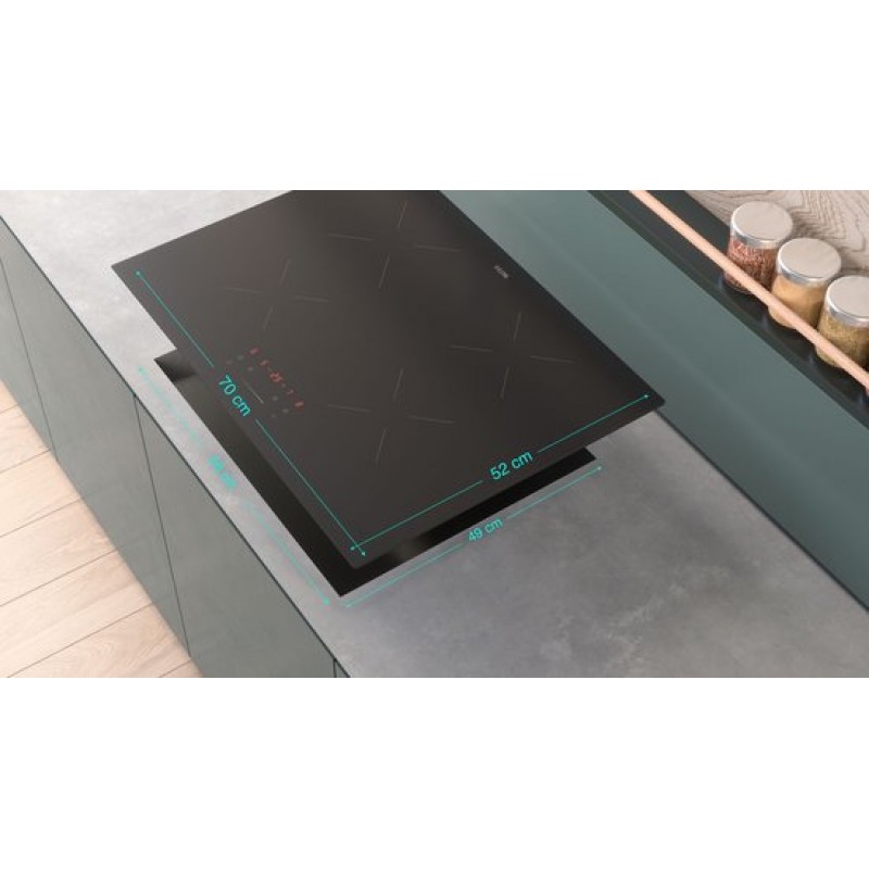 ETNA KI170ZT - Inductiekookplaat (70 cm) - 4 Kookzones - Boostfunctie - Centrale slider - Kinderslot - 10 kookstanden