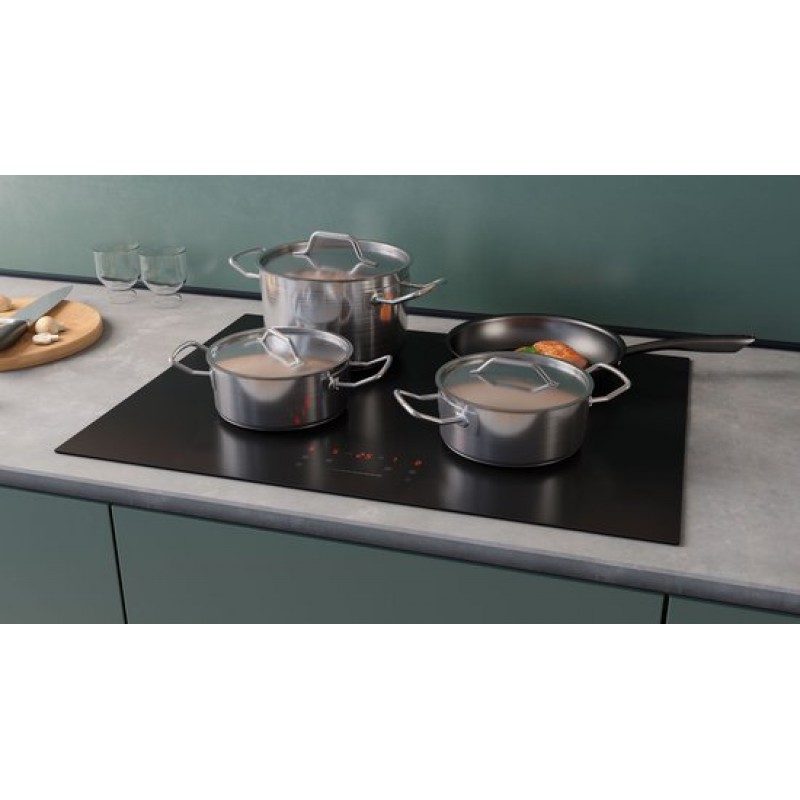 ETNA KI170ZT - Inductiekookplaat (70 cm) - 4 Kookzones - Boostfunctie - Centrale slider - Kinderslot - 10 kookstanden