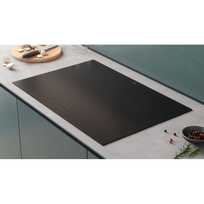 ETNA KI377ZT - Inductiekookplaat (77 cm) - 4 kookzones - Sliderbediening - Keramisch glas - Kinderslot - Panherkenning - 4 Timers