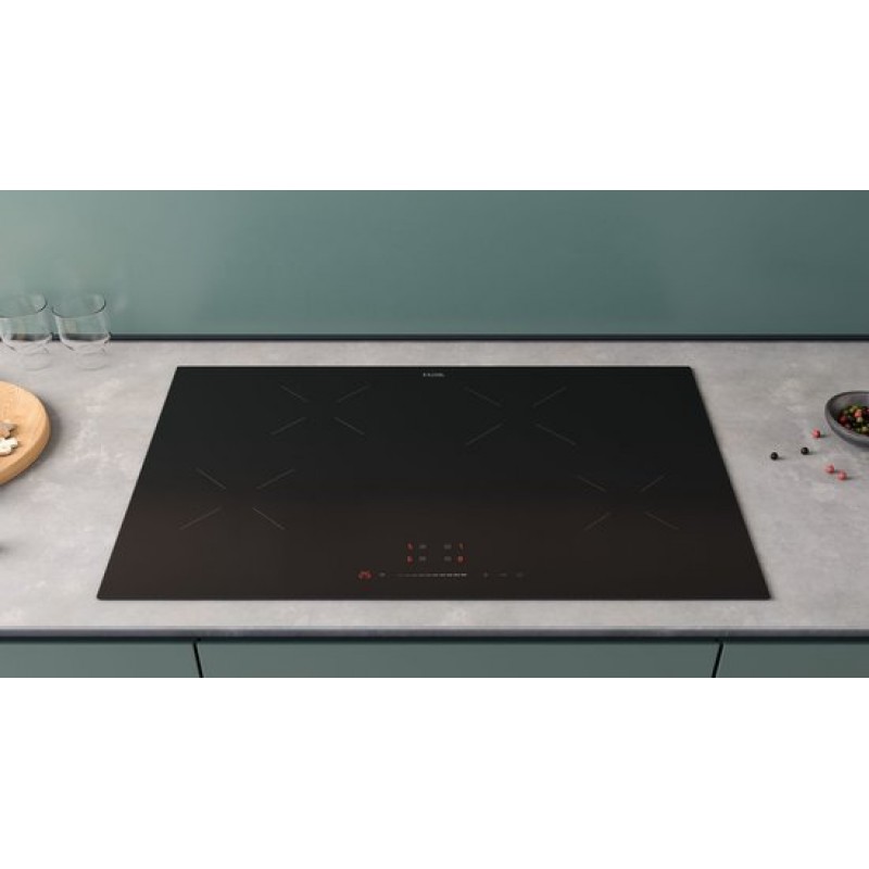 ETNA KI377ZT - Inductiekookplaat (77 cm) - 4 kookzones - Sliderbediening - Keramisch glas - Kinderslot - Panherkenning - 4 Timers