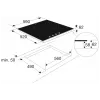 ETNA KI560KZT Kookplaat - Inbouw - Inductie - 2-fasen (Perilex) - breedte 59 cm