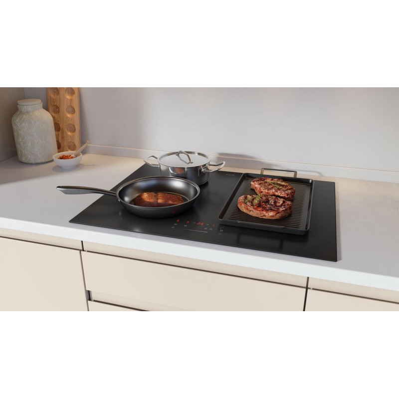 ETNA KIF370ZT - Inductiekookplaat (70 cm) - Koppelbare flexzones - 4 kookzones - Boostfunctie - Centrale slider - Panherkenning - Centrale aan/uit bediening